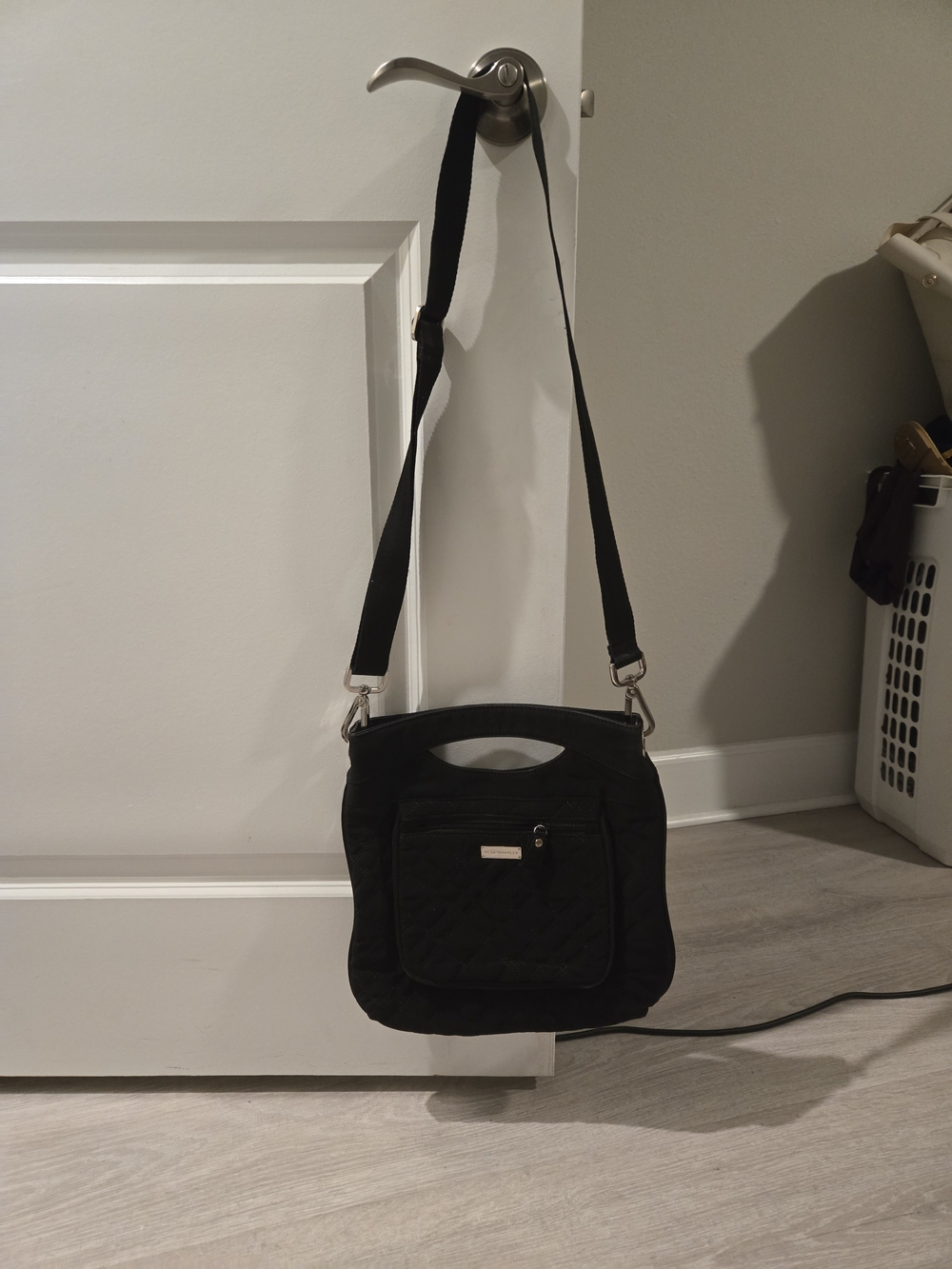Classic Black Quilted Crossbody Bag
